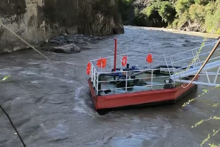 Estação de bombeamento de abastecimento de água pós-desastre natural