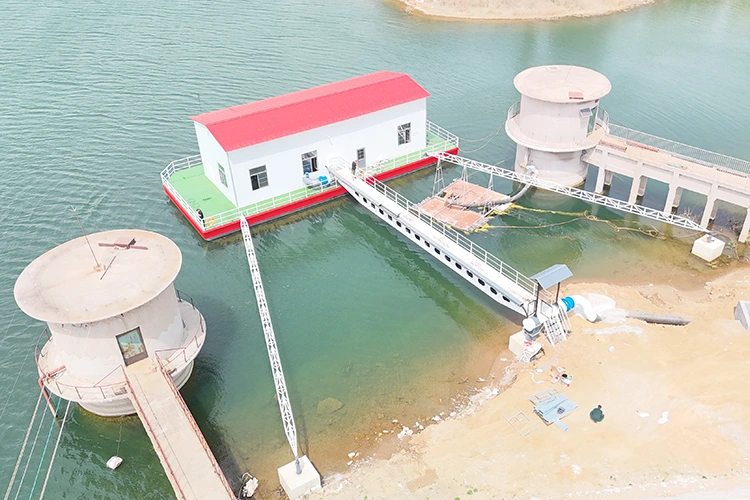 Estação de bombeamento de água de processo