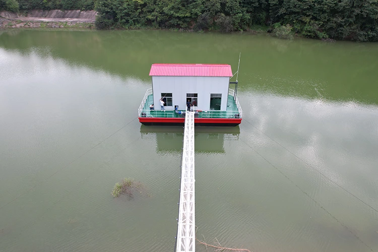 Estação de bombeamento de entrada de água do reservatório