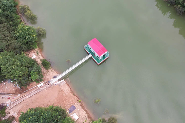 Estação de bombeamento de entrada de água do reservatório