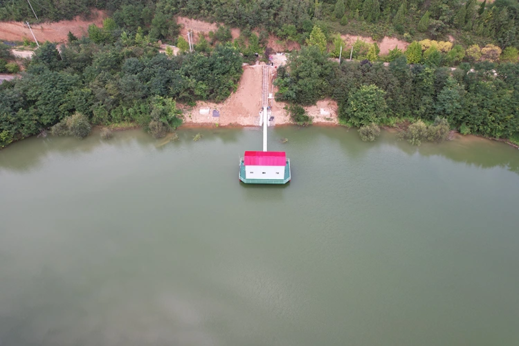 Estação de bombeamento de entrada de água do reservatório