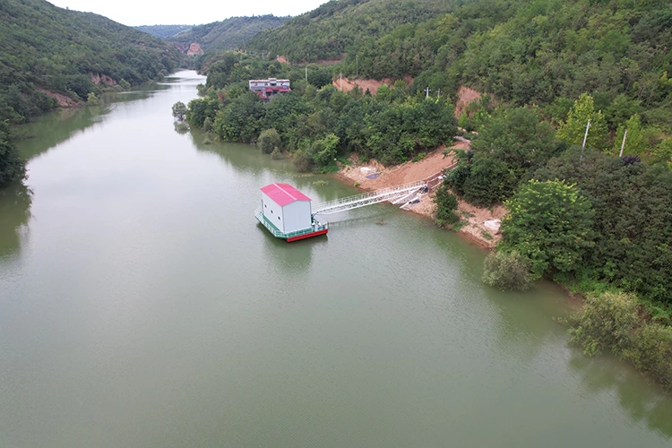 Estação de bombeamento de entrada de água do reservatório