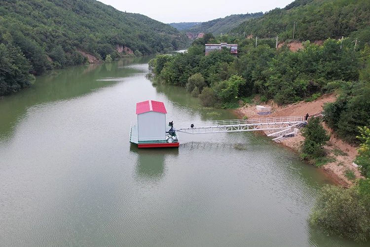 Estação de bombeamento de entrada de água do reservatório