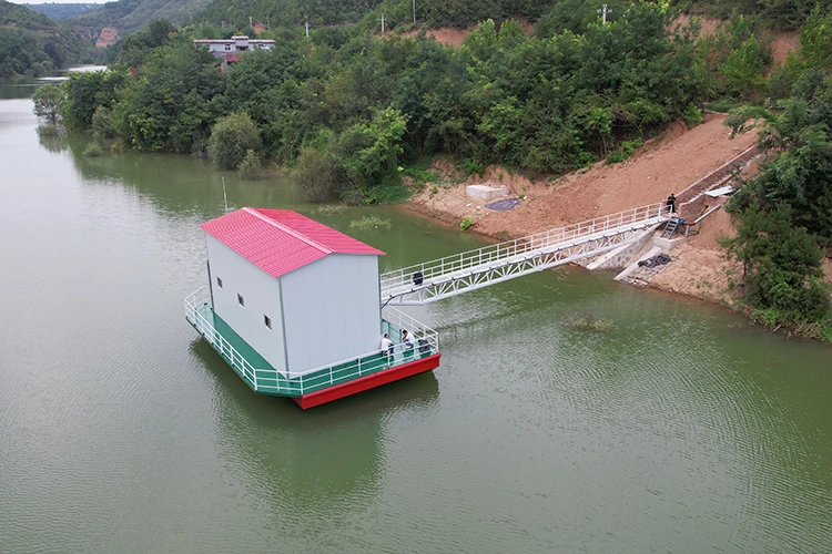 Estação de bombeamento de entrada de água do reservatório