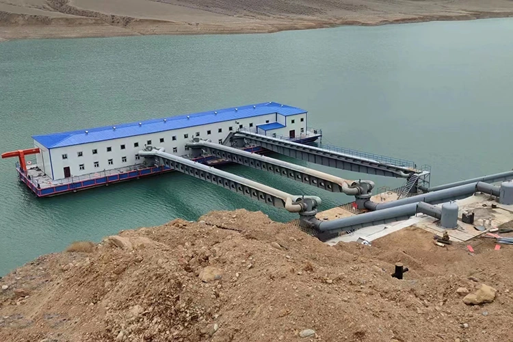 Estação de bombeamento de águas com terreno complexo